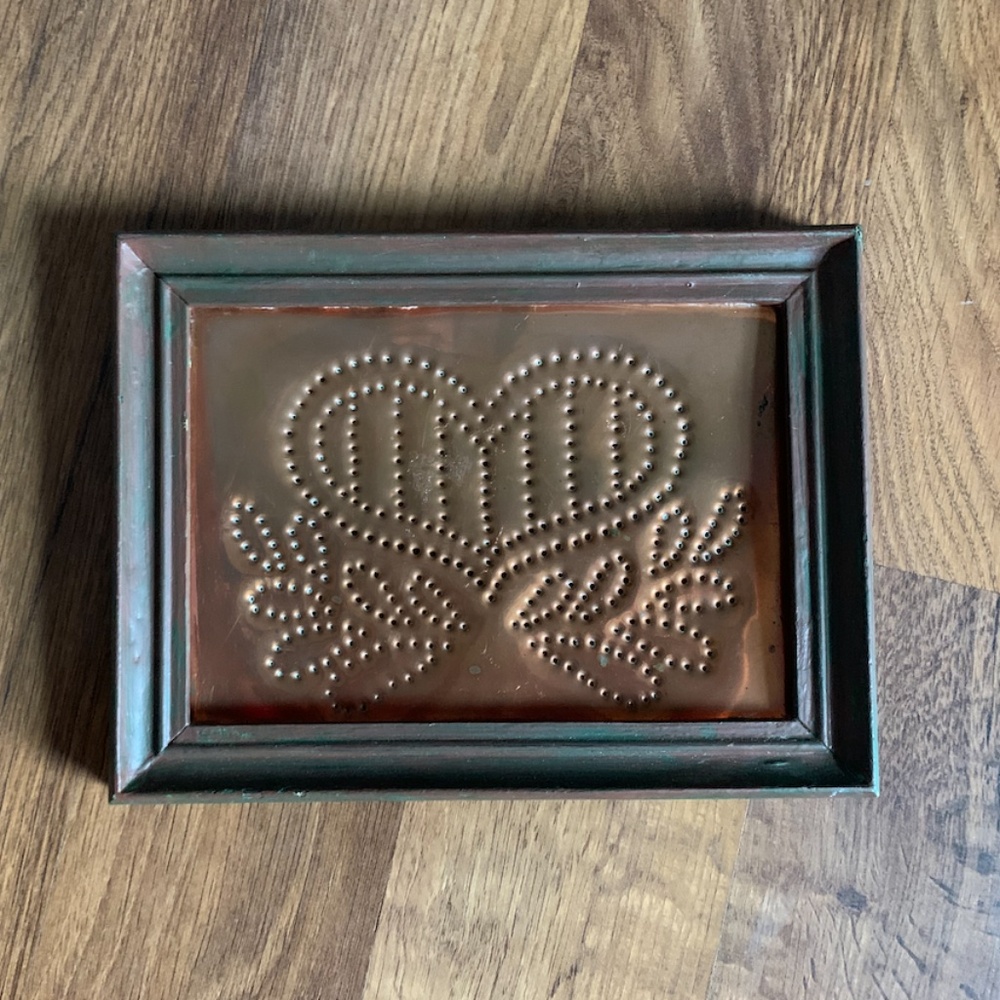 Vintage Copper Tin Art